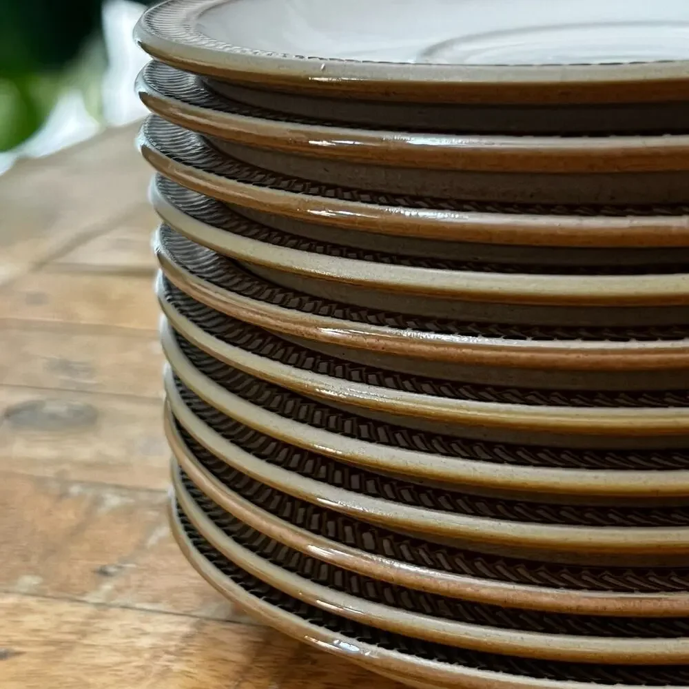 Denby Luxor Saucers Plates 6